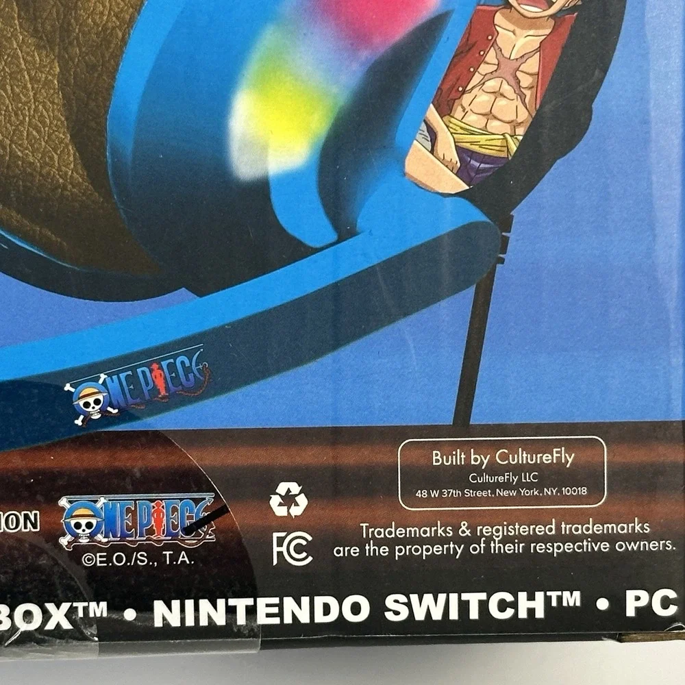 One Piece Wired Gaming Headset LED Lights PS4 PS5 Xbox Switch PC Luffy